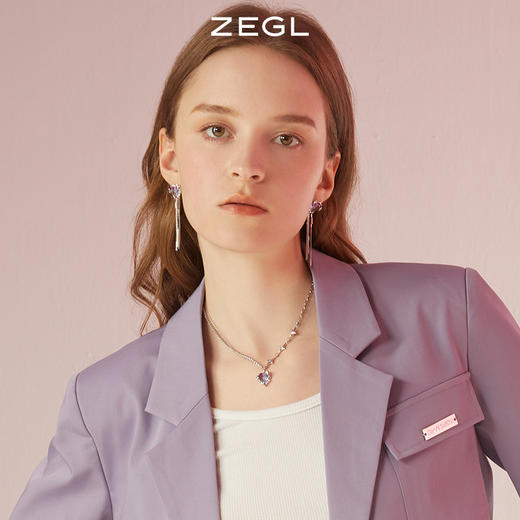 ZEGL设计师银河甜心系列爱心项链女轻奢小众高级设计感锁骨链配饰 商品图1