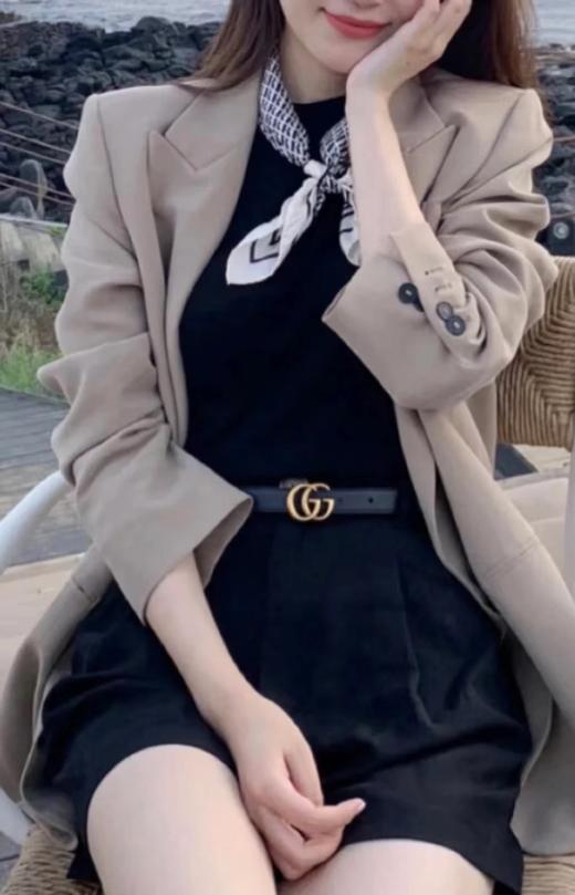 4-5年如新，双面胎牛皮双G腰带 自留百搭经典款 商品图9