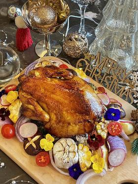 空气炸烤箱|圣诞烤鸡