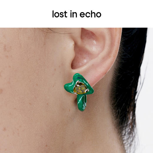 [捡漏价]lost in echo 小众设计感色彩爱心珐琅耳环 商品图4