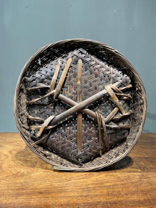 竹编双层提梁圆篮，顺丰包邮 商品图5