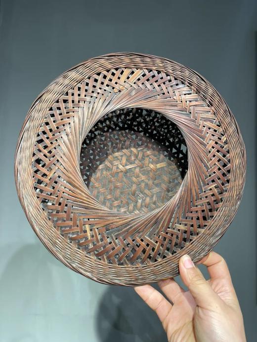 竹编双层提梁圆篮，顺丰包邮 商品图10