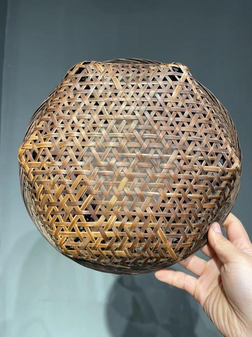 竹编双层提梁圆篮，顺丰包邮 商品图6