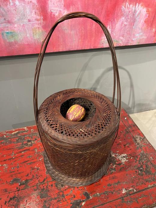 竹编双层提梁圆篮，顺丰包邮 商品图9