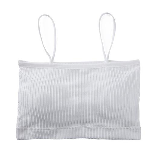 【瑜伽生活家】「19.9元包邮！享受夏天，轻薄不束缚」夏季一字围美背内衣女简约打底抹胸背心内穿带胸垫 商品图6