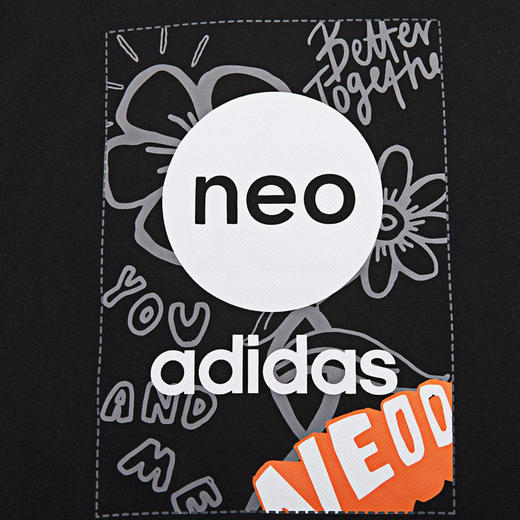 Adidas阿迪达斯NEO男女装卫衣2022春季新款时尚休闲套头衫HM7433 商品图2