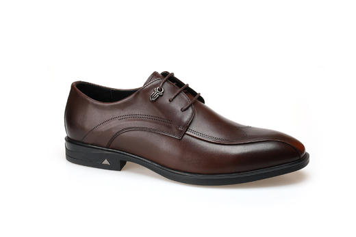豪麟名鞋奥莱迪嘉男装牛皮革正装皮鞋DJBDO21MP204咖啡色  原价1660元 商品图0