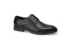 豪麟名鞋奥莱迪嘉男装牛皮革正装皮鞋DJBDO21MP204黑色  原价1660元