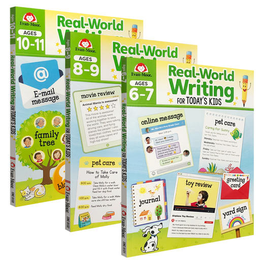 【安潇推荐】Evan-Moor Real World Writing Activities For Today's Kids 新生代系列，现实世界写作 商品图0