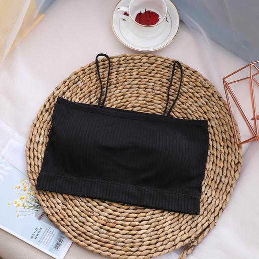 【瑜伽生活家】「19.9元包邮！享受夏天，轻薄不束缚」夏季一字围美背内衣女简约打底抹胸背心内穿带胸垫 商品图2