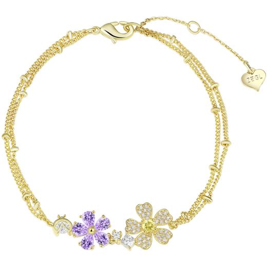 ZEGL设计师春日野趣系列925纯银花朵手链女ins小众设计闺蜜手饰品 商品图7