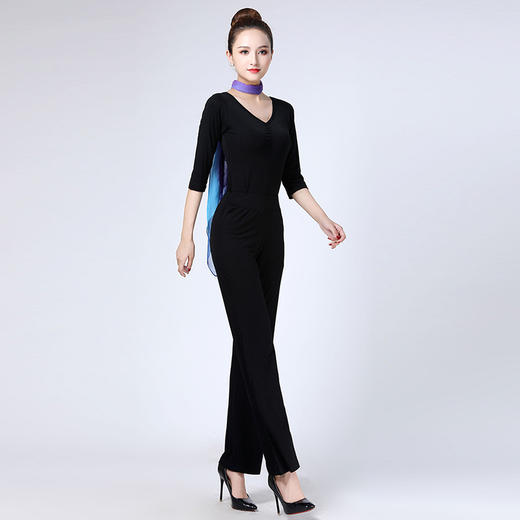 新款形体礼仪舞蹈服女成人练功服优雅仪态走秀练习训练套装莫代尔 商品图5