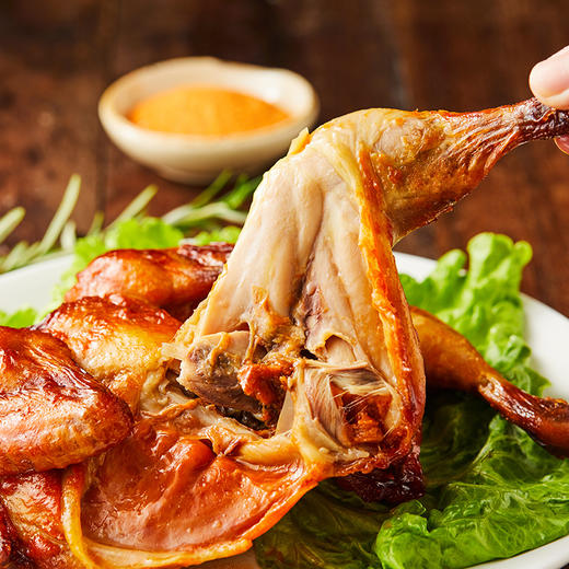 【满200-100】圣农奥尔良风味秘制卤香风味烤鸡420g*1包 商品图2