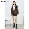 NEELLY纳俪商场同款短外套2022春季新款连帽拉链字母印花抽绳外套N22032C01153 商品缩略图2