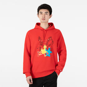 【新年红】2022年新款连帽卫衣男装上衣运动休闲时尚套头衫