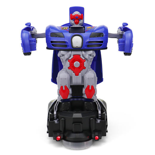 电动万向变形车布加迪音乐灯光自动变形机器人儿童玩具-S仓 商品图3