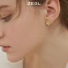 ZEGL设计师春日野趣系列爱心四叶草耳钉小众设计感耳环银针耳饰品 商品缩略图5