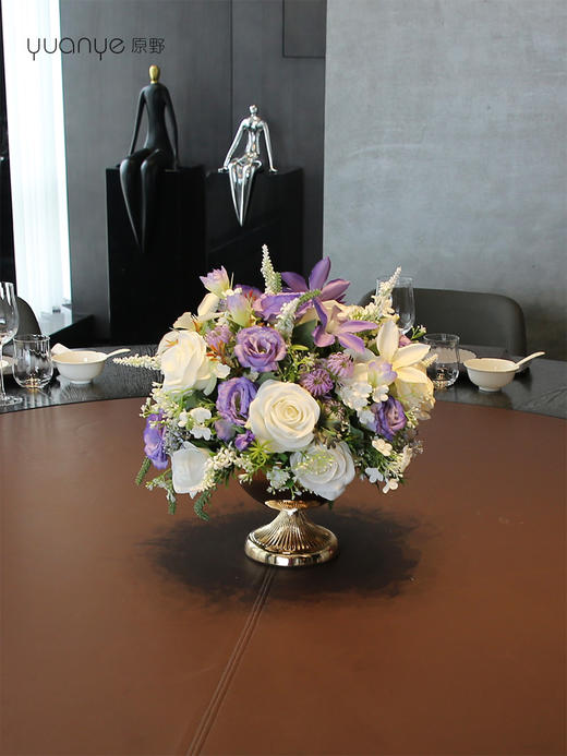 轻奢高端仿真花客厅装饰花摆件餐桌花摆设电视柜茶几前台软装饰品 商品图2