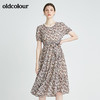 oldcolour秋季商场同款气质碎花短袖连衣裙N23101318 商品缩略图4