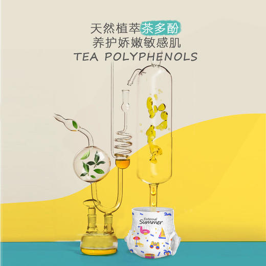盛夏光年么么茶拉拉裤茶多酚精华尿不湿超薄透气夏季薄款L34/xl32/xxl30 商品图4