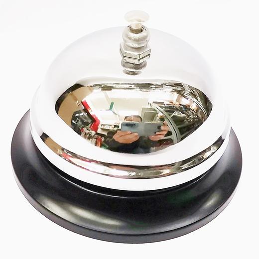 可得优传菜铃不锈钢叫人铃手按铃餐厅呼叫传唤吧台铃提示铃出餐铃上菜铃前台服务铃铛抢答铃按铃器 商品图4