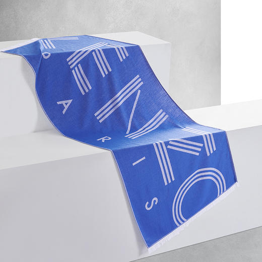 KPJ-006 Kzlogo提花披肩(蓝） 商品图1