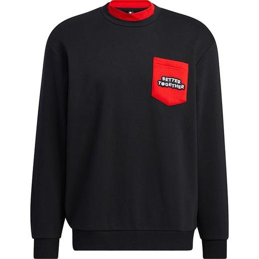 Adidas阿迪达斯NEO卫衣男装2022新款芝麻街联名圆领套头衫HD7290 商品图3