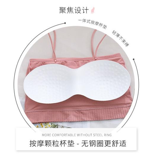 【瑜伽生活家】「19.9元包邮！享受夏天，轻薄不束缚」夏季一字围美背内衣女简约打底抹胸背心内穿带胸垫 商品图7