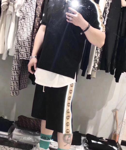 代购级别版本！！！GUCCI 双G侧条纹3M反光织带 短裤GUC2571 商品图1