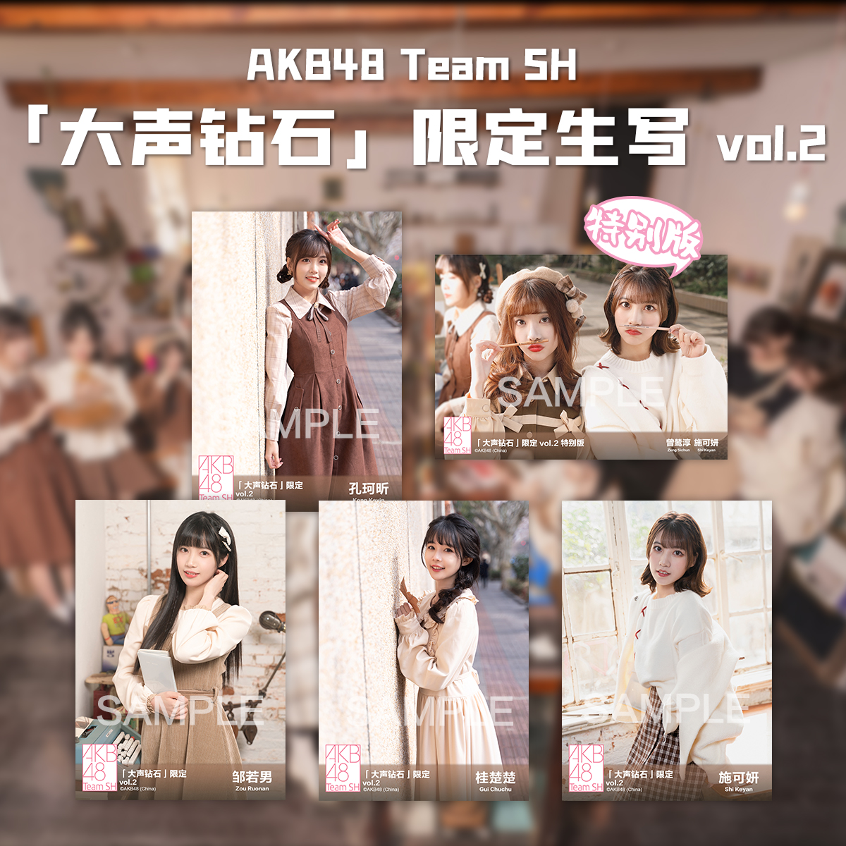 AKB48 Team SH《大声钻石》限定生写vol.2