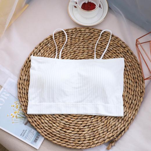 【瑜伽生活家】「19.9元包邮！享受夏天，轻薄不束缚」夏季一字围美背内衣女简约打底抹胸背心内穿带胸垫 商品图8