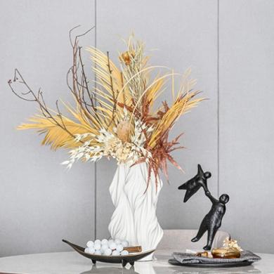 白花瓶+花艺 商品图0