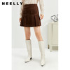NEELLY纳俪商场同款百褶裙女冬新款时尚高腰A字裙半身短裙百搭N21112E01176 商品缩略图2
