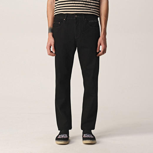 KENZO 高田贤三 字母logo 男士牛仔裤 黑色 FC55 DP200 2ED 99 商品图0