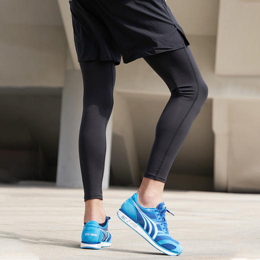 多威跑步裤男2021年春新款马拉松专业假两件紧身运动裤3502002 商品图2