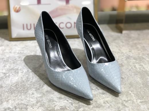 IUIU SECOND 春夏浅口高跟鞋蛇皮单鞋 商品图3