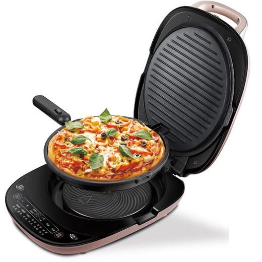 美的电饼铛双面拆洗加深25mm触摸屏自动断电可定时家用自动智能不粘锅30规格JS3009 商品图1