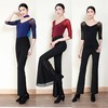 形体礼仪服套装女网纱体态训练舞蹈培训练功走秀优雅连体服女芭蕾 商品缩略图0