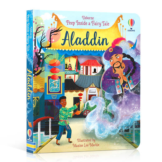 Usborne尤斯伯恩偷偷看里面系列童话阿拉丁Peep Inside A Fairy Tale Aladdin 英文原版儿童英语启蒙绘本睡前童话故事书纸板翻翻书 商品图4