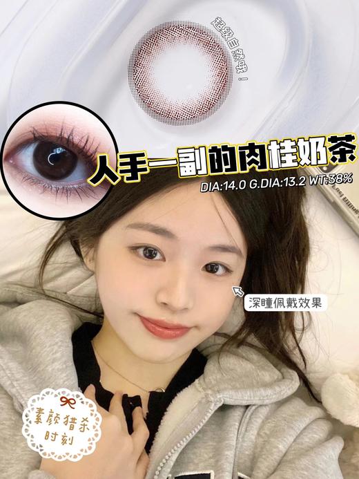 Fairycon半年抛·肉桂茶褐·14.0mm中等着色·韩产2片 商品图1