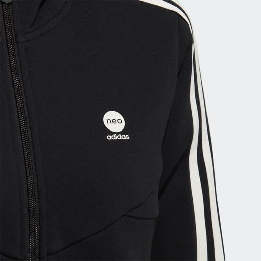 adidas阿迪达斯官网neo女装春季运动保暖加绒连帽夹克外套HM7420 商品图3