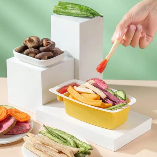 【水果沾着吃 又脆又好吃】果蔬沾沾脆蔬菜干儿童果蔬脆混合装即食水果干零食薯条秋葵脆 商品图6