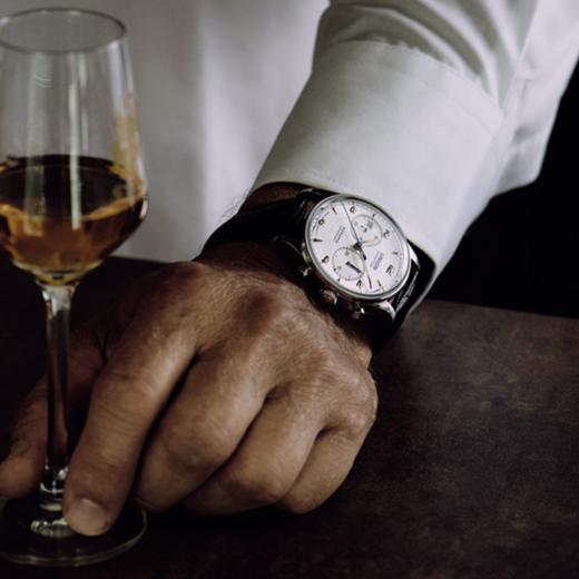 宇联（UNION GLASHÜTTE）德国手表 男士腕表 诺拉敏斯系列机械皮带计时码表 D012.427.16.037.01 商品图4