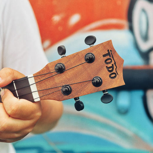 TODO尤克里里爱love系列全相思木单板面侧单初学小桶23寸指板入门 商品图2