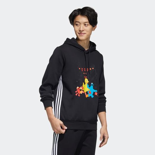 adidas阿迪达斯neo芝麻街联名男装新年款运动加厚连帽卫衣HD7296 商品图0