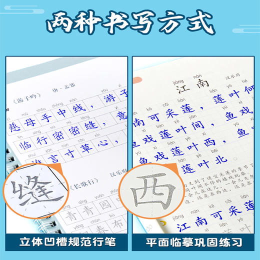 六品堂小学生必背古诗词练字贴1-4（4本套装） 商品图1
