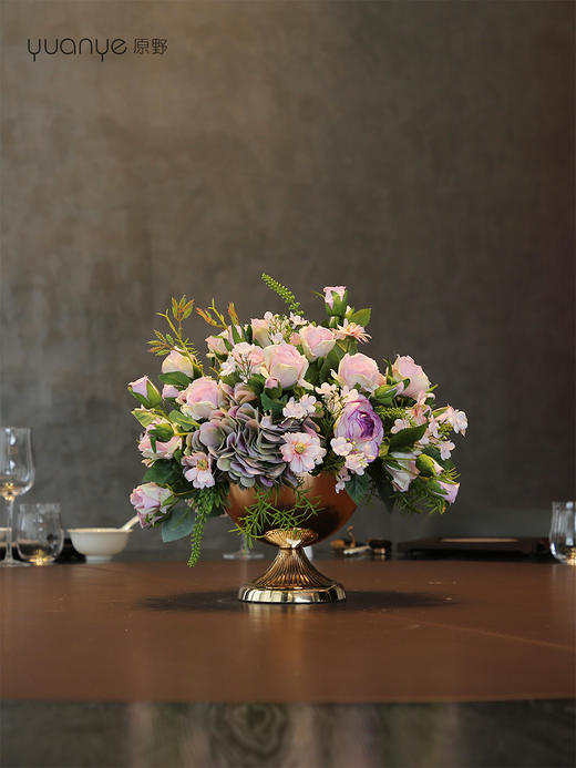 轻奢高端仿真花客厅装饰花摆件餐桌花摆设电视柜茶几前台软装饰品 商品图3