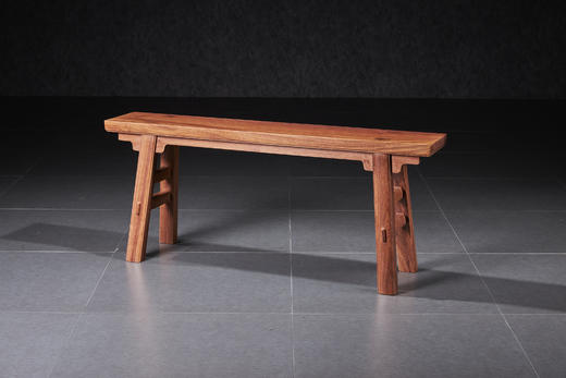 红桥红  家具严选  缅甸花梨（大果紫檀）【110大长板凳】 商品图1