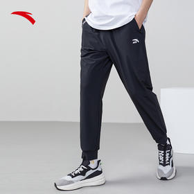 安踏运动裤男长裤2022夏新款透气束脚冰肤宽松薄九分裤152228310-1
