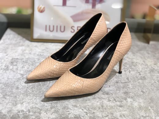 IUIU SECOND 春夏浅口高跟鞋蛇皮单鞋 商品图2